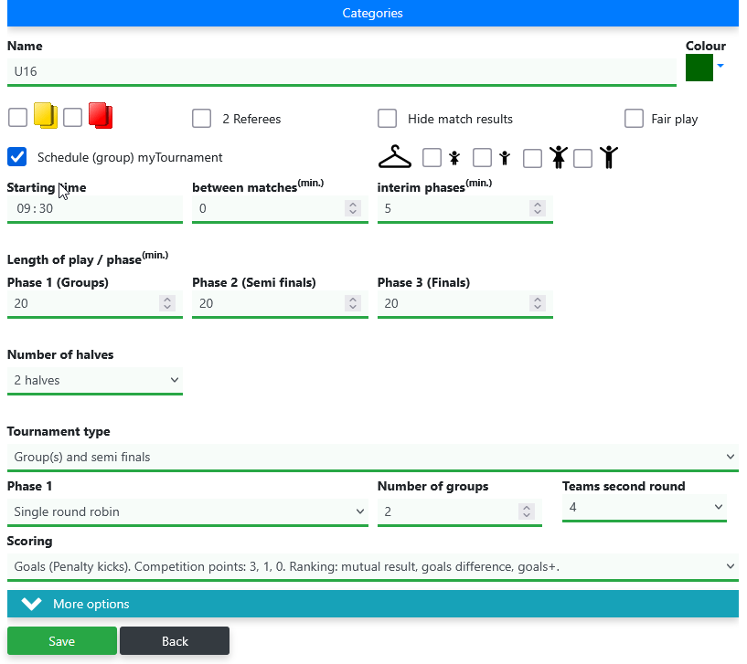 Step 3: Add categories